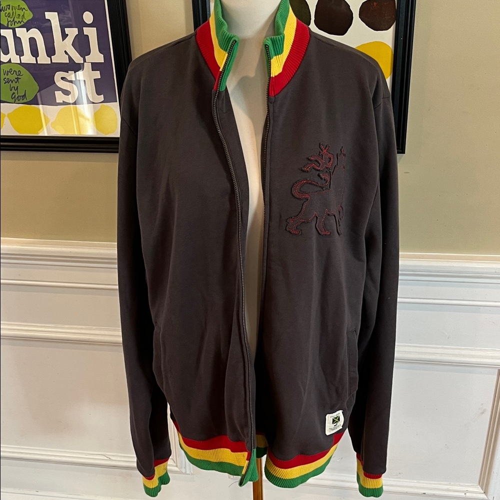 Vintage Puma Jamaican Athletic Foundation Full Zip Sweatshirt